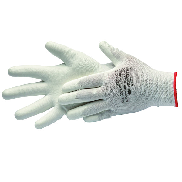 Målarhandskar vita strl XL/10