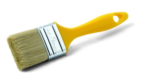 SeaTec, Marinborste Mercato M, 30mm platt, blandningsborste med plasthandtag, galvaniserad plåt