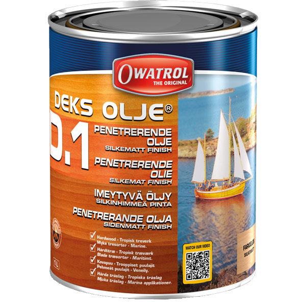 Owatrol, Däckolja D1, Transparent, 10L