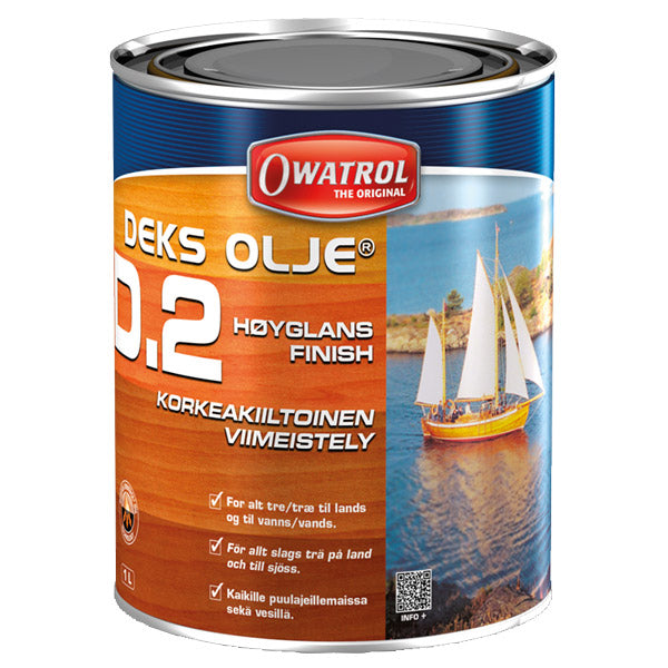 Owatrol, Däckolja D2, transparent, högglansig, 2,5L