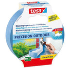 Tesa malertape precision outdoor rullet ud på en hvid overflade