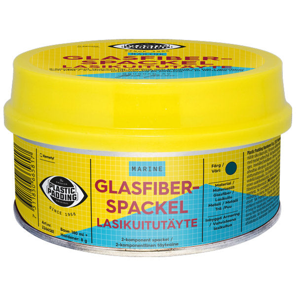 Plastic Padding, Glasfiberkitt, 180 ml, Stark reparationslösning för glasfiber, plast och metall