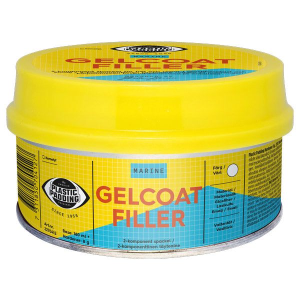 Plastmassa, Gelcoat Filler, 180 ml, vit