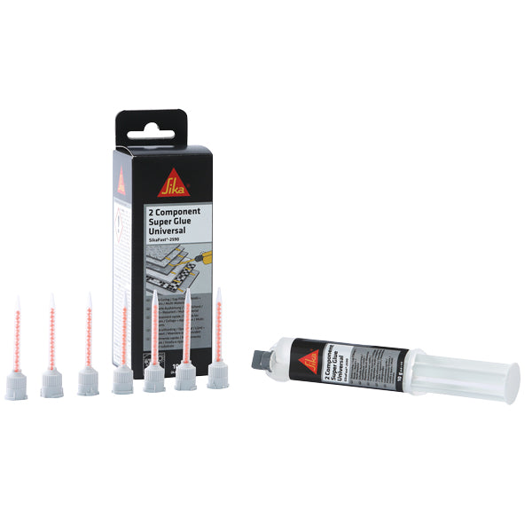 Sika, Sikafast 2590 Universal Adhesive, 10 ml, snabbhärdande, gelliknande viskositet, för reparationsarbeten