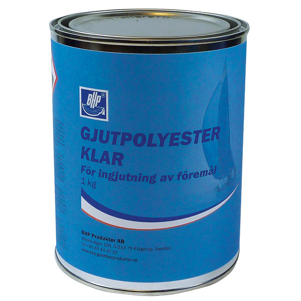 BHP, Formgjuten polyester, Transparent, 1kg, Exkl. härdare