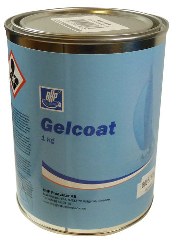 BHP, Topcoat, 1 kg, Grå 80008, Topplack för glasfiber och gelcoat