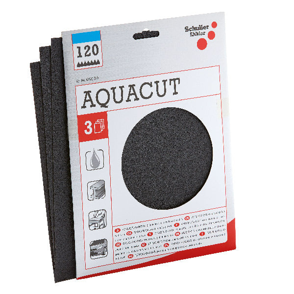 Schuller, Vådslibepapir P180 230 x 280 mm - 3 stk