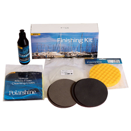 Mirka finishing kit 2 set fra siden, klar til brug