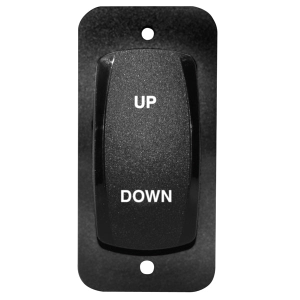 Lenco, vippströmbrytare för dubbla ställdon, svart, standardstorlek