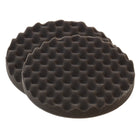Vokset vaflet rondel Ø150mm i sort farve, pakket i 2-pak