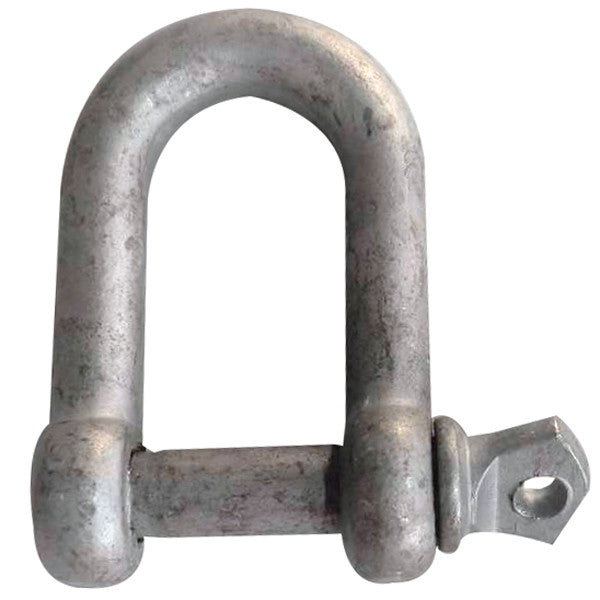 Schackel med vingskruv galv. 10mm