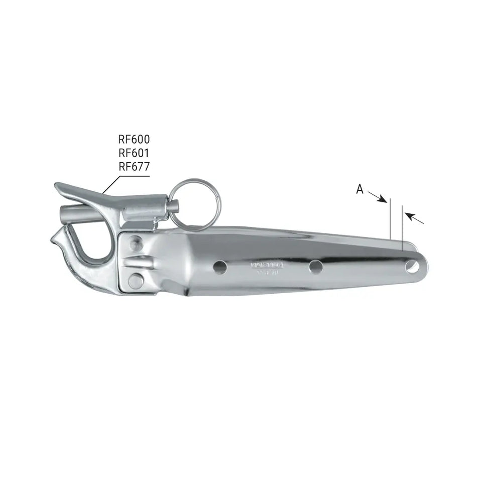 Ronstan, Spinnakerbeslag 38 mm forkromad brons